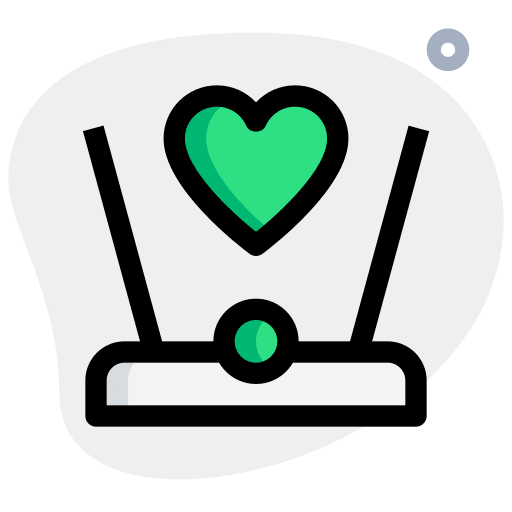 Love hologram favorite heart icon