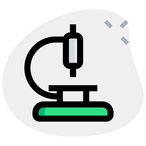 Microbiology biology chemistry research icon