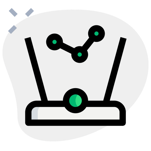 Network technology hologram 3d icon