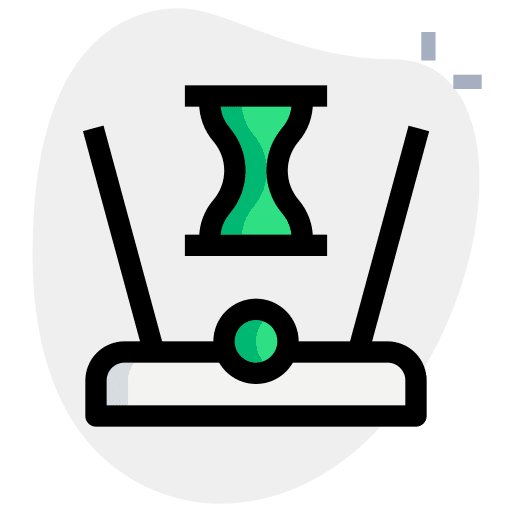 Waiting hourglass waiting time icon