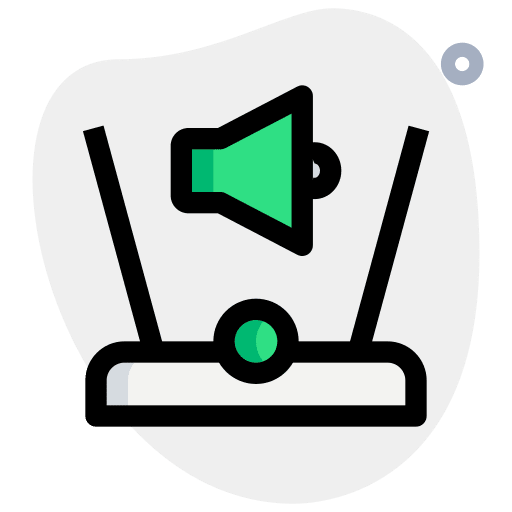Sound volume sound hologram icon