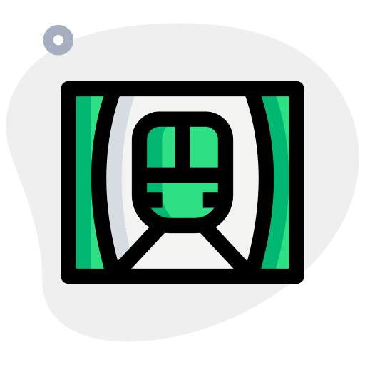 Subway metro public transport transportation icon