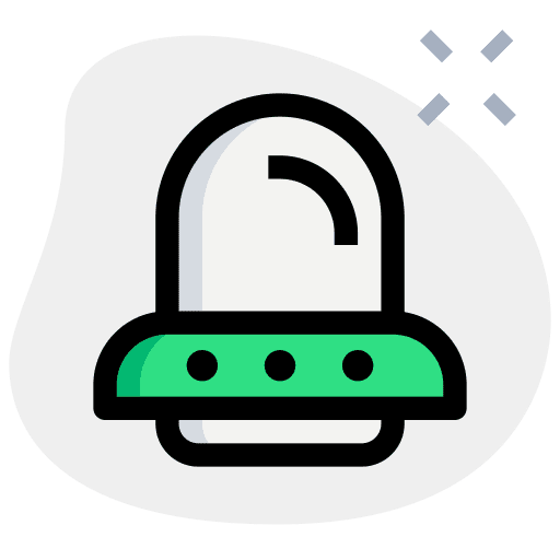 Ufo extraterrestrial transportation spaceship icon