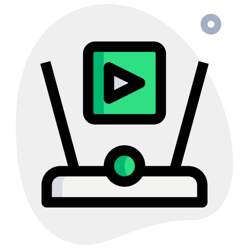 Video hologram technology electronics icon