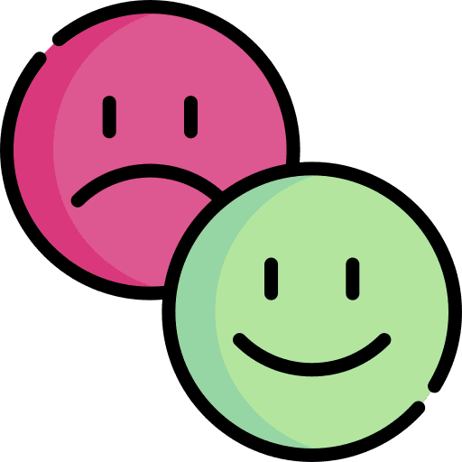 Rating marketing good bad sad icon