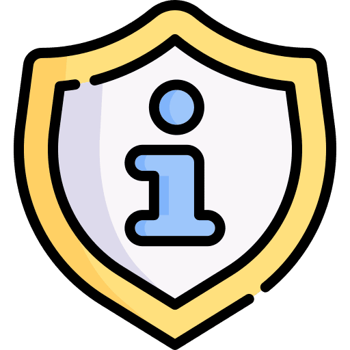 Shield support information security icon Shield support information security icon