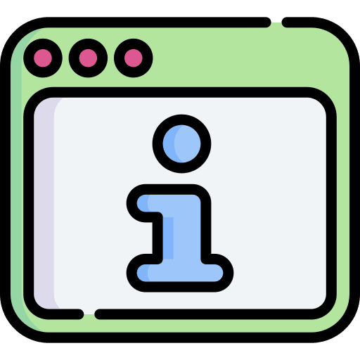 Information help website browser icon Information help website browser icon