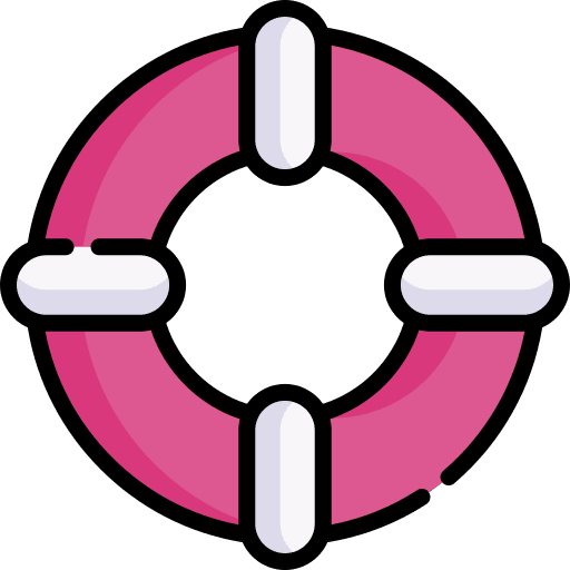 Lifebuoy lifesaver floating help icon Lifebuoy lifesaver floating help icon