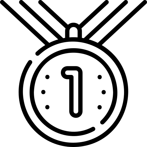 Medal sports and competition champion prize icon