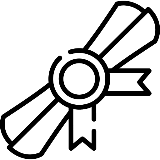 Diploma sports and competition paper certificate icon