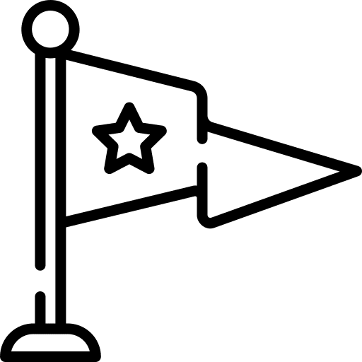 Flag flag star achievement icon