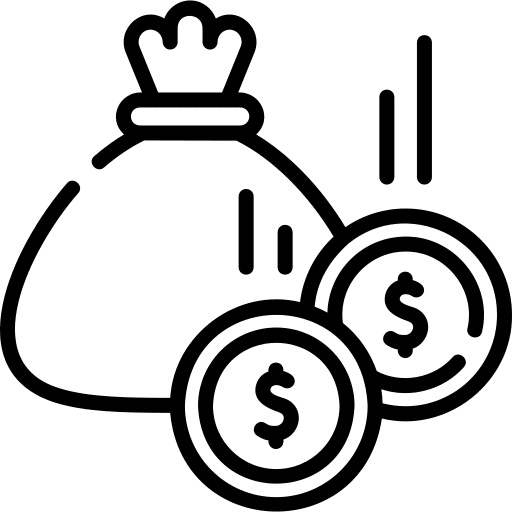 Money profit coin money icon