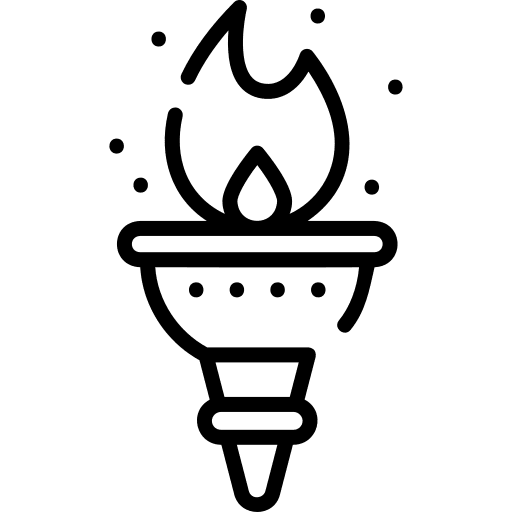 Torch sports and competition olympic sports olympic flame icon