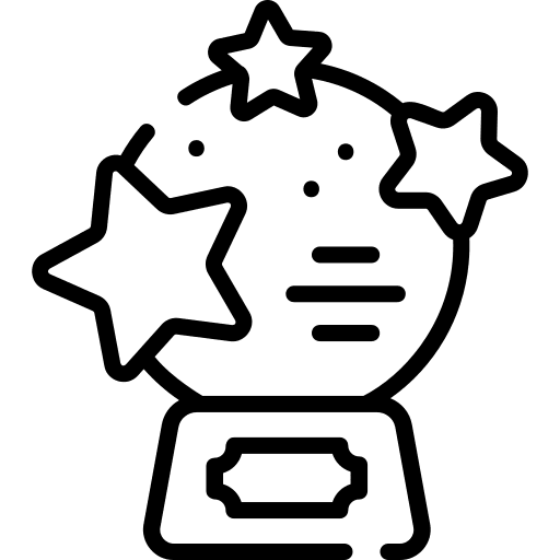 Trophy education award science icon