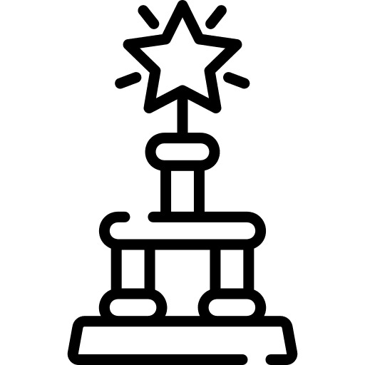 Trophy sports and competition reward winner icon