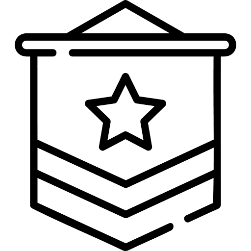 Flag banner flags star icon