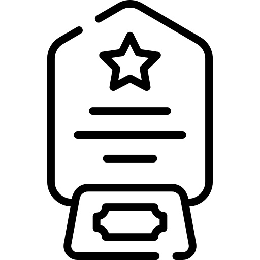 Trophy win reward sports and competition icon