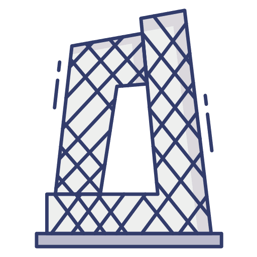 Building monument architecture and city building icon