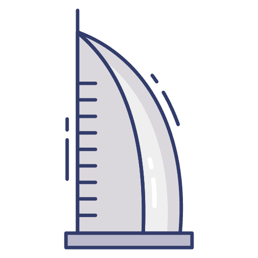 Burj al arab hotel landmark monuments icon