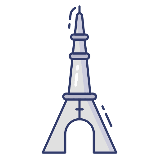 Tower architecture and city tower building icon