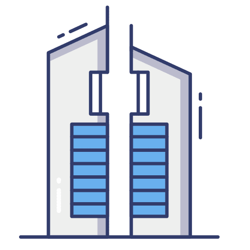 Tower architecture and city tower landmark icon