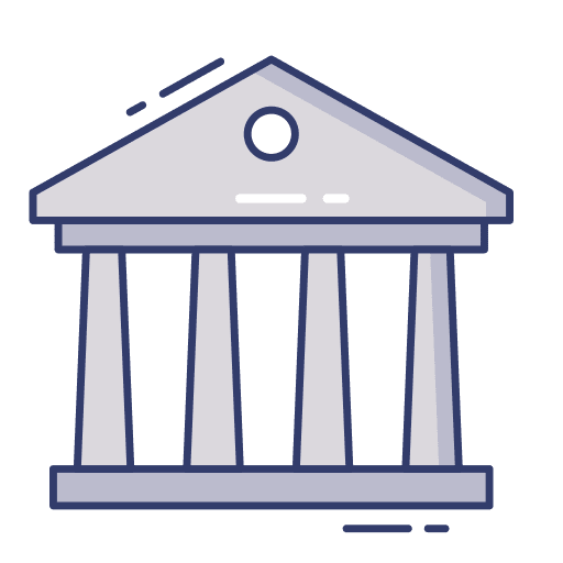 Building architecture and city building landmark icon