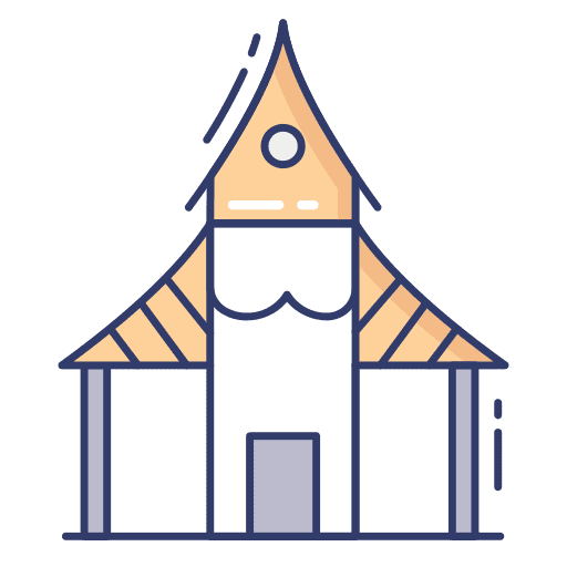 Building monument church building icon