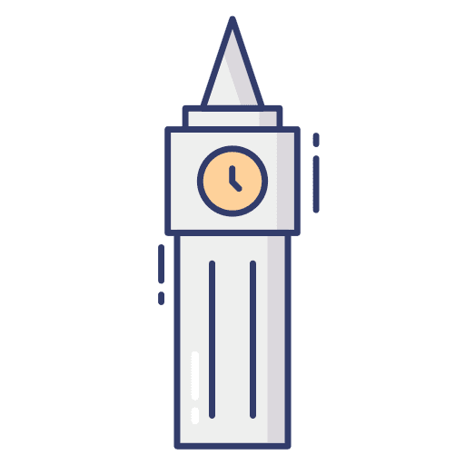 Clock tower clock tower building tower icon