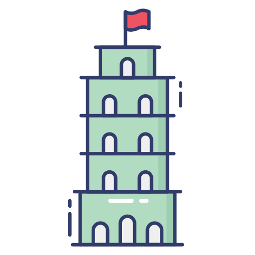 Pisa europe architecture and city landmark icon