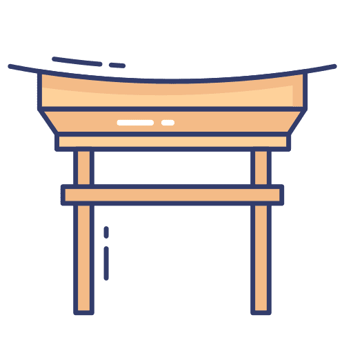 Torii landmark torii architecture and city icon