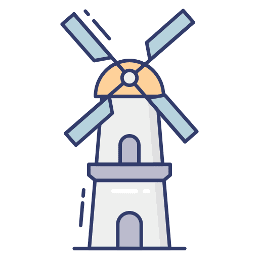 Windmill windmill building architecture and city icon