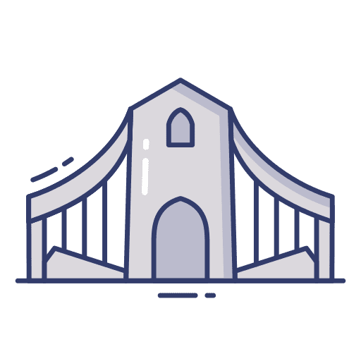 Bridge structure landmark architecture and city icon