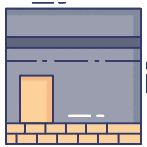 Mecca monuments architecture and city mecca icon