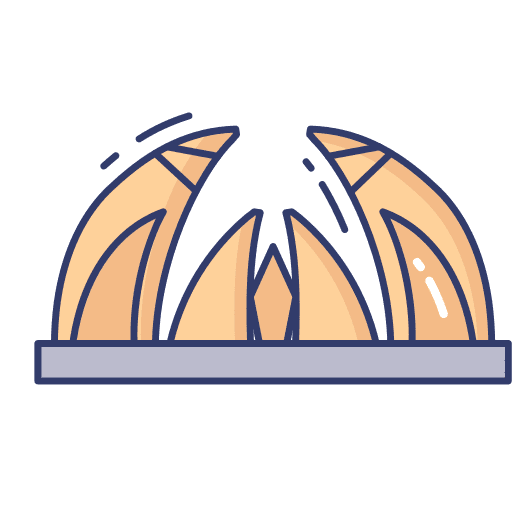 Monument architecture and city landmark building icon