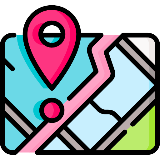 Gps map point map location pin icon
