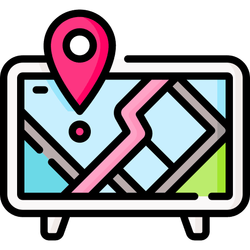 Gps navigation preview mobile icon Gps navigation preview mobile icon