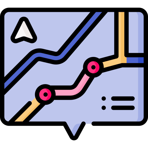Traffic jam navigation position traffic jam icon