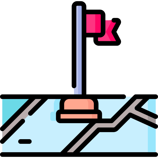 Flag destination map marker icon Flag destination map marker icon