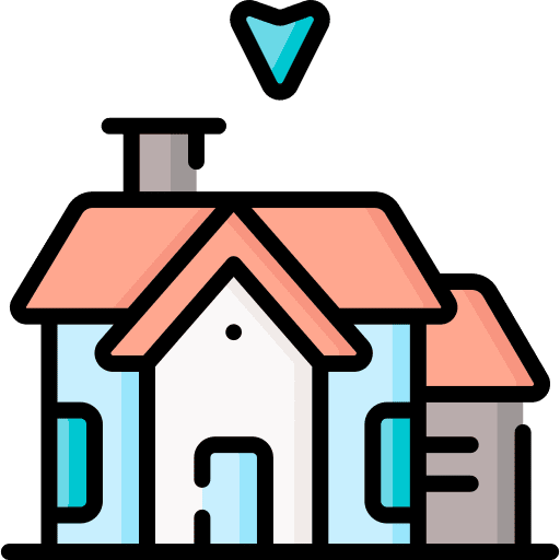 Home house architecture and city arrow icon Home house architecture and city arrow icon