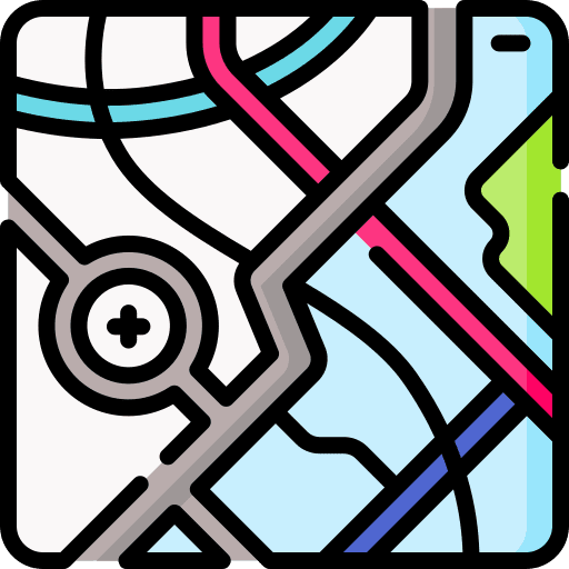 Map position map orientation icon Map position map orientation icon