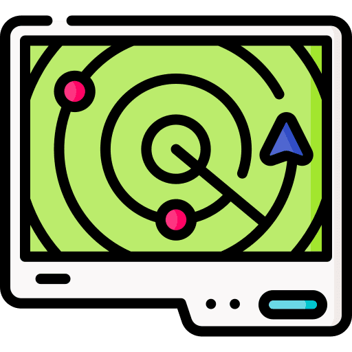 Radar position ui maps and location icon Radar position ui maps and location icon