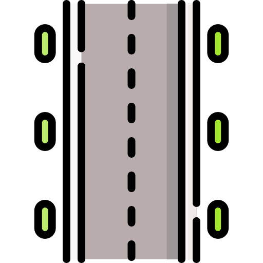 Road route urban transportation icon Road route urban transportation icon