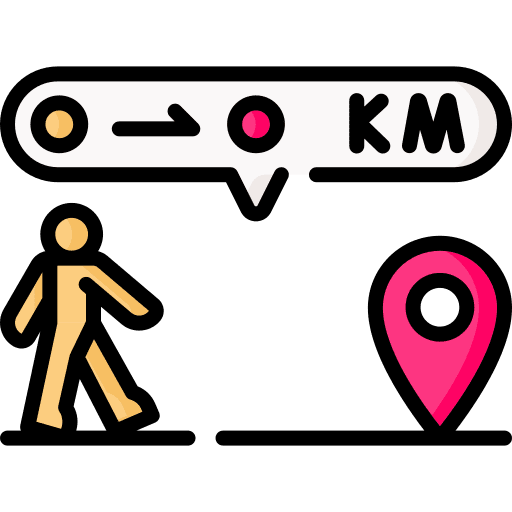 Walking maps and location route people icon Walking maps and location route people icon