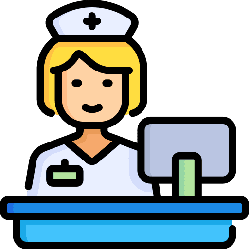 Reception hat caucasian avatar icon