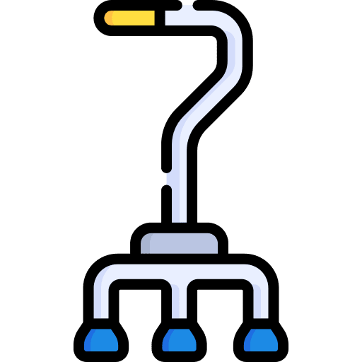 Walking stick inclusive accessibility aid icon Walking stick inclusive accessibility aid icon