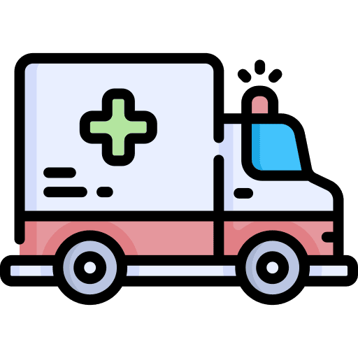 Ambulance vehicle healthcare and medical hospital icon Ambulance vehicle healthcare and medical hospital icon