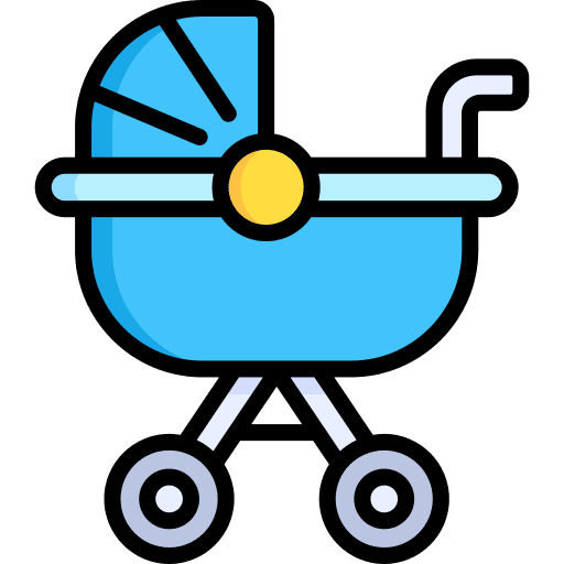 Baby stroller baby buggy healthcare and medical baby stroller icon Baby stroller baby buggy healthcare and medical baby stroller icon