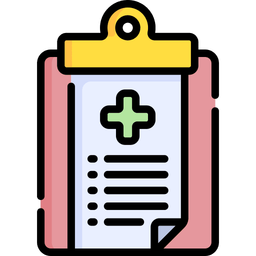Medical report hospital health report clinic history icon Medical report hospital health report clinic history icon
