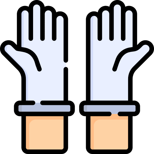 Protective gloves security latex safety icon Protective gloves security latex safety icon