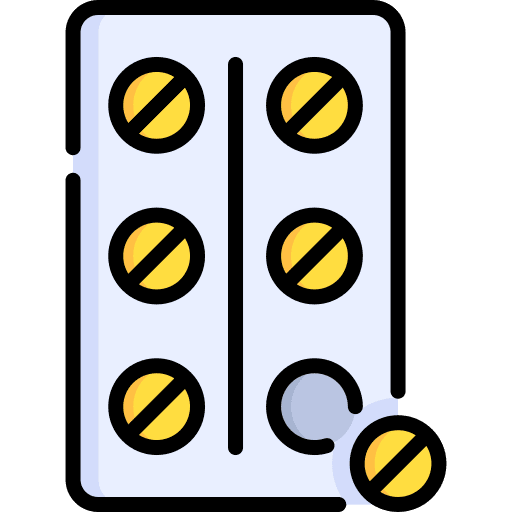 Tablet blister tablet pharmacy icon Tablet blister tablet pharmacy icon